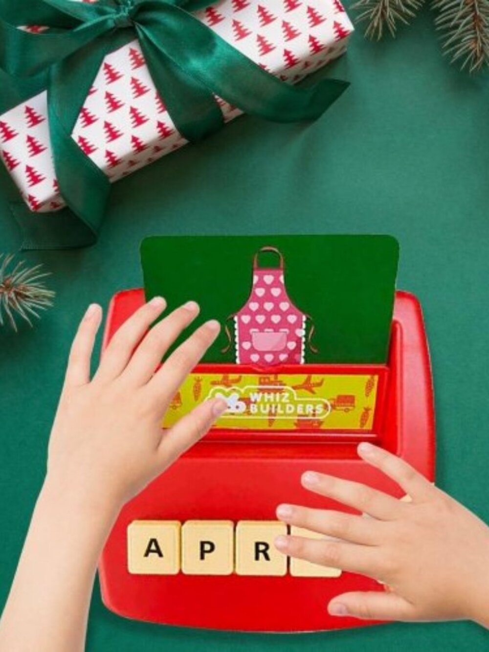 WhizBuilders Matching Letter and Numbers Board Game with 90 Flash Cards
